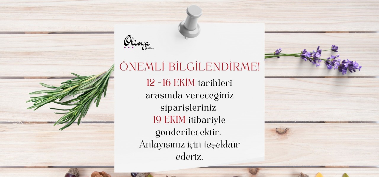 Sipariş Bilgilendirme