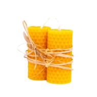 Doğal Balmumu Mum 7 cm - 2'li